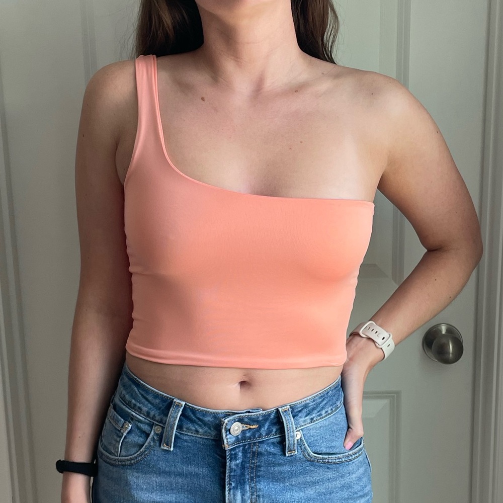 NWOT One Shoulder Crop Top
